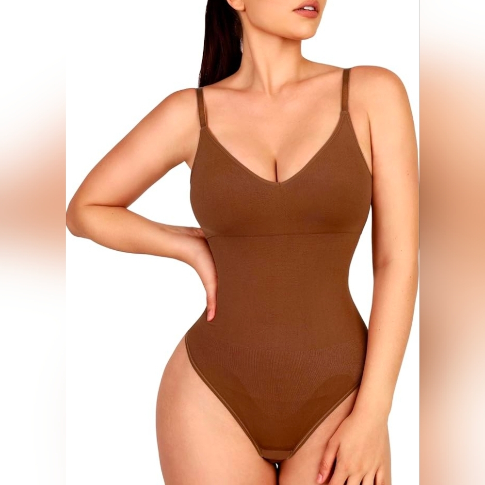 Lover-Beauty Women's Bodysuit Built in Bra Thong Sculpting Seamless Shapewear